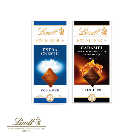 Grußkarte mit Schokoladentafel von Lindt