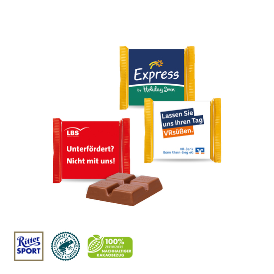 Ritter SPORT "Mini" mit Werbebanderole, Express