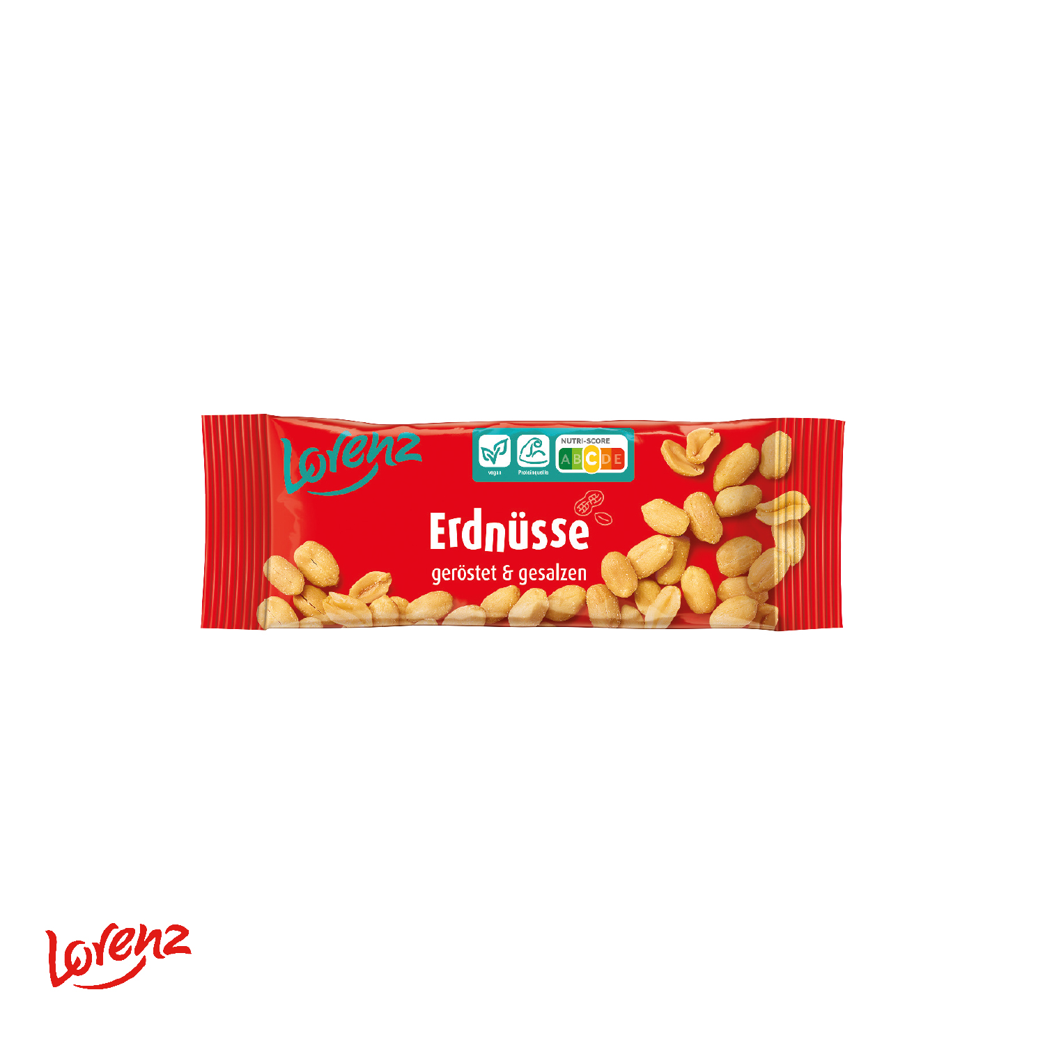 Lorenz Erdnüsse im Werbeschuber