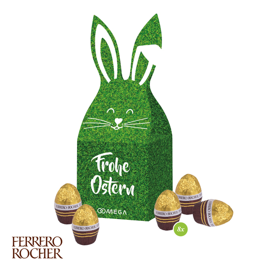 3D Präsent Häschen mit FERRERO Rocher Ostereier