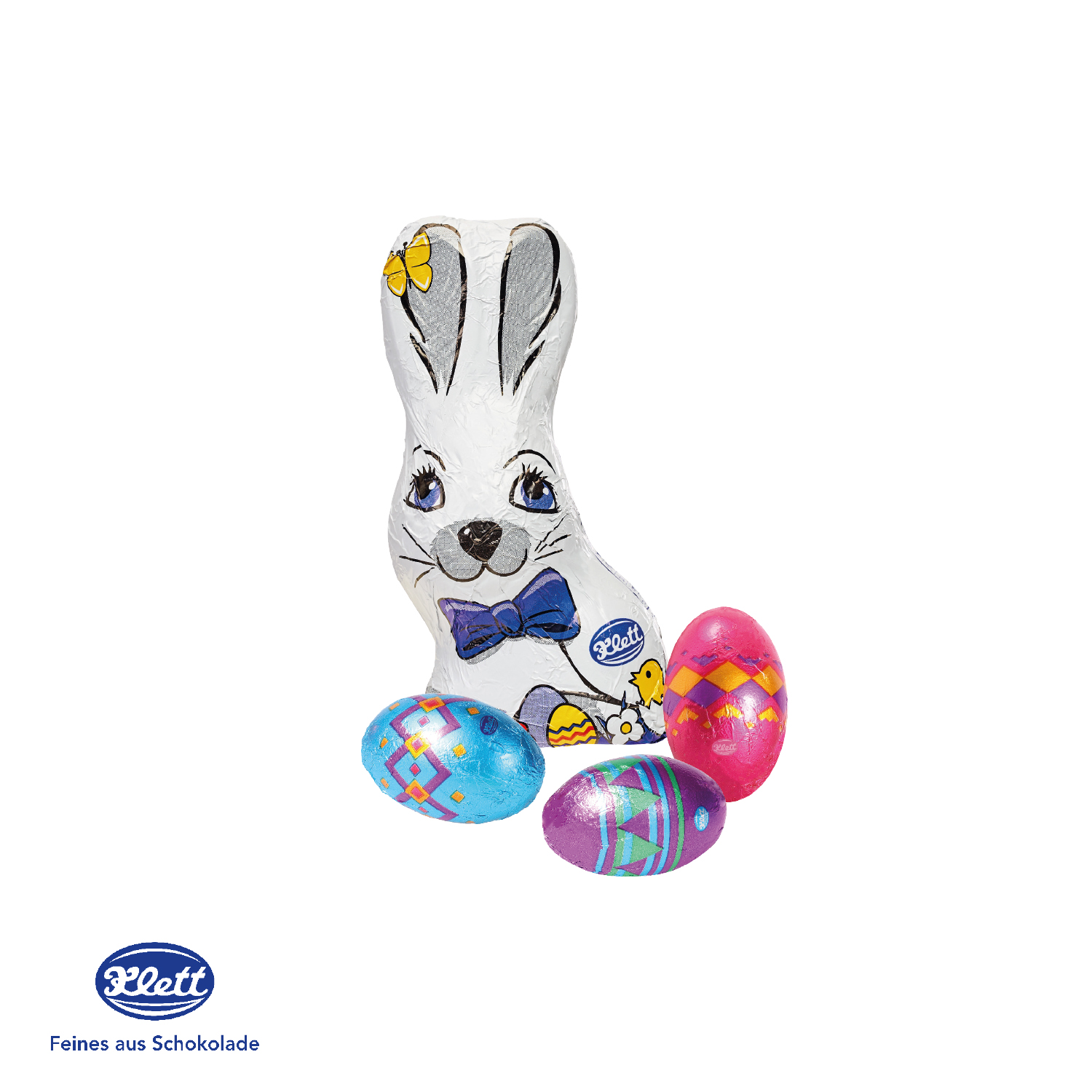 Großes Osternest mit Klett Schokolade