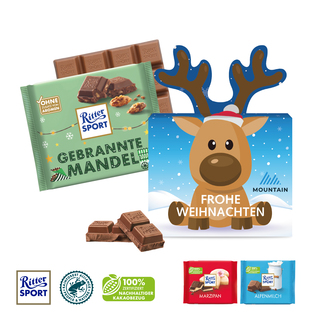 Schokotafel Ritter SPORT „Rentier“
