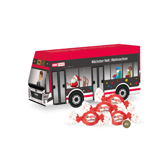 3D Präsent "Bus" mit duplo Knusperlen
