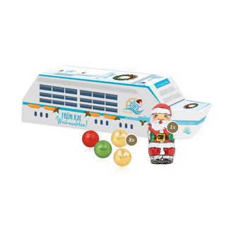 3D Präsent "Schiff" mit Fairtrade® Schokolade