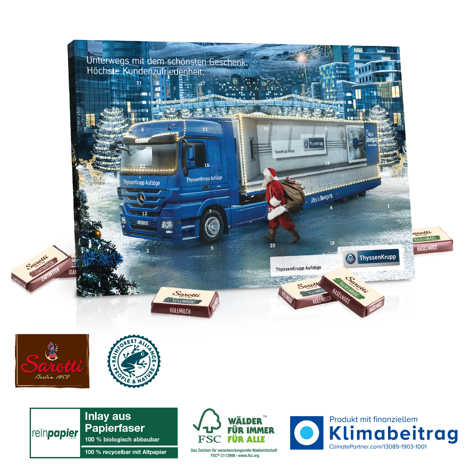 Tisch-Adventskalender Sarotti „Business Exklusiv“ Organic