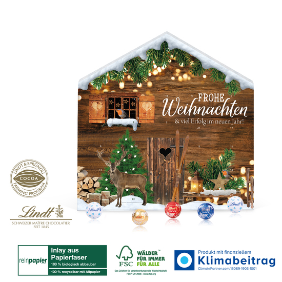 Adventskalender Lindt „Weihnachtshaus“ Organic