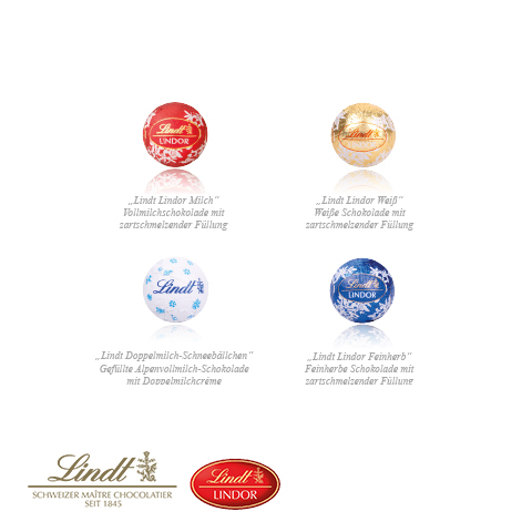 Adventskalender Weihnachtshaus "Exklusiv" mit Lindt Minis