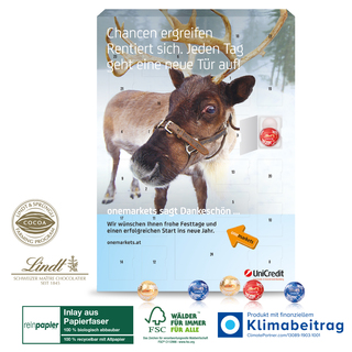 Wand-Adventskalender Lindt „Gourmet Edition“ Organic