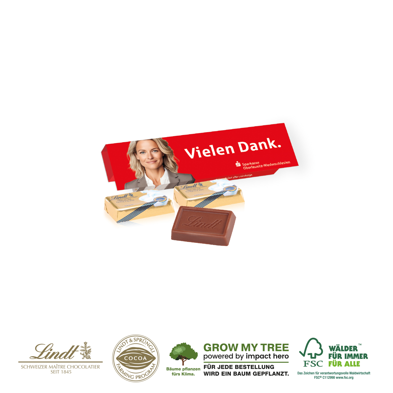 LINDT SCHOKOTÄFELCHEN, 2ER