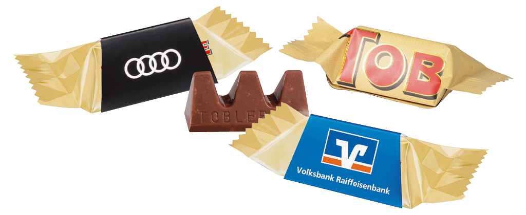 TOBLERONE Minis mit Werbebanderole