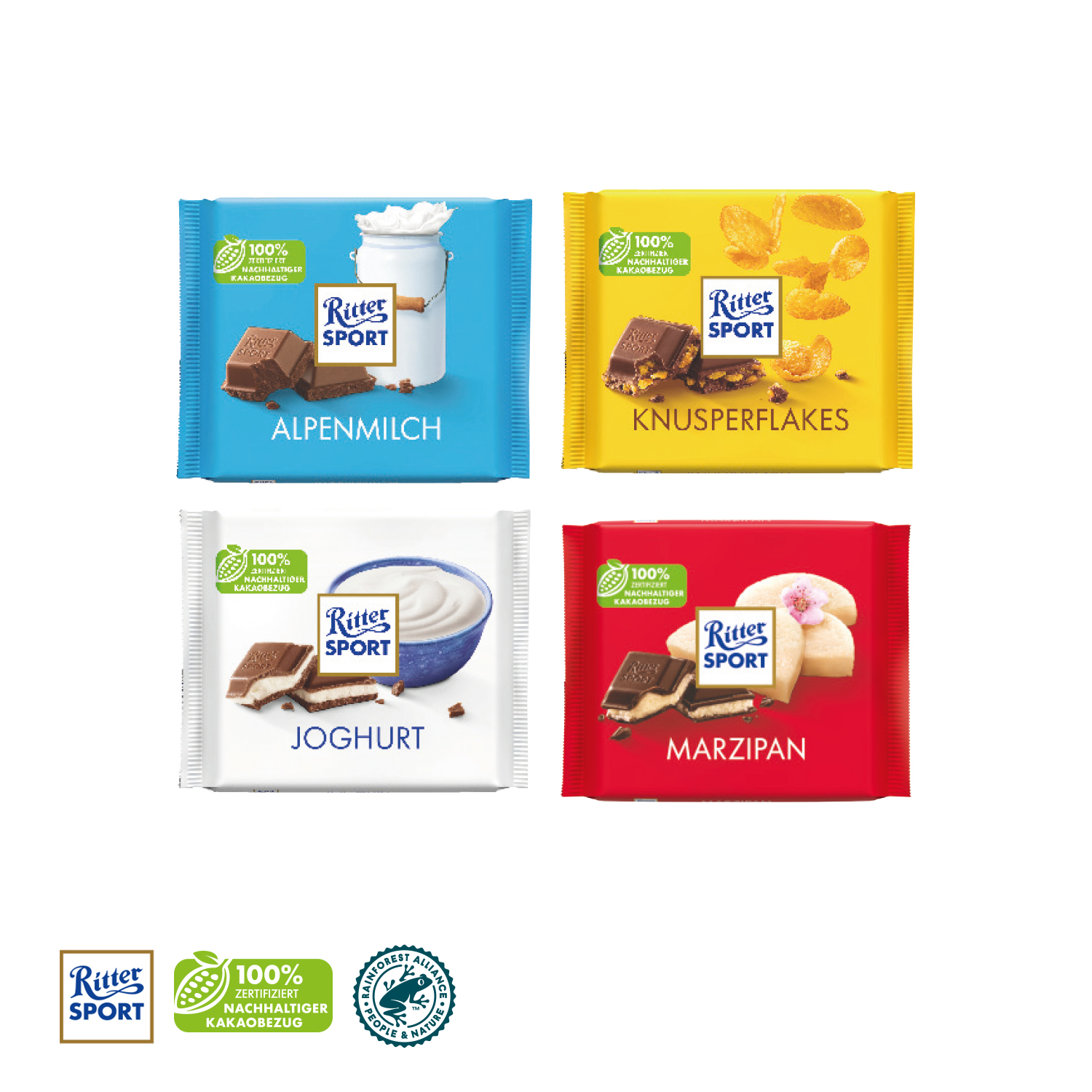 RITTER SPORT MIT WERBEBANDEROLE