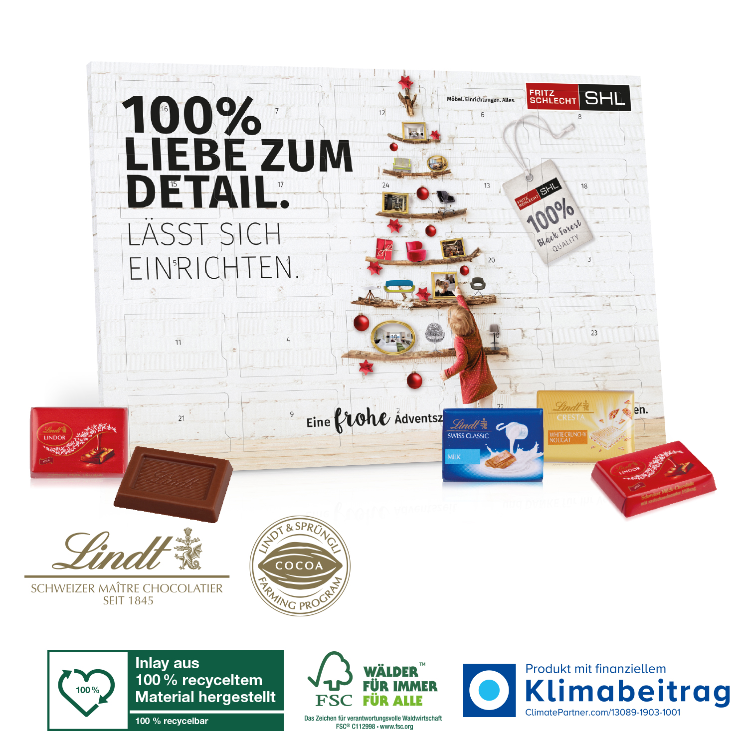 Tisch-Adventskalender „Lindt Exklusiv“