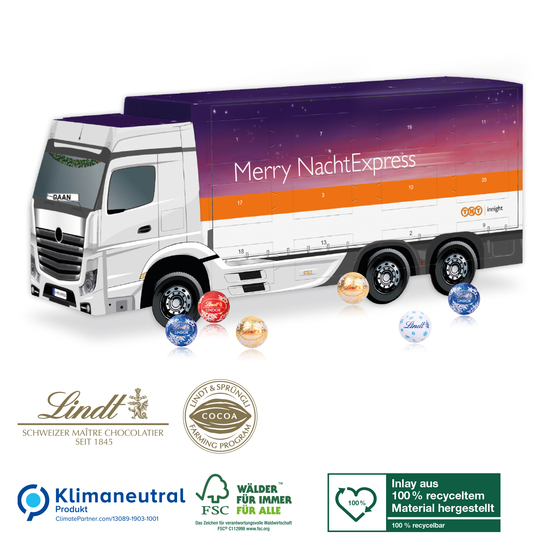 3D Adventskalender Lindt „LKW“