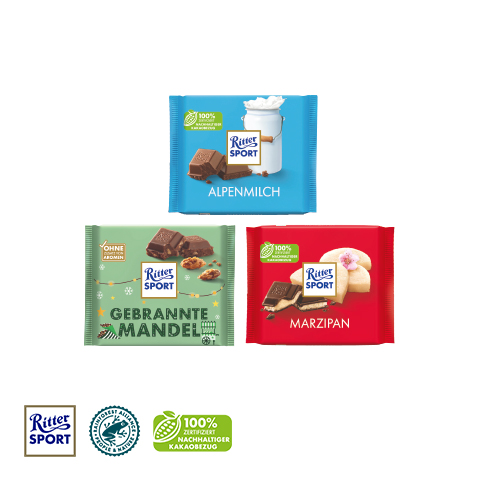 Ritter SPORT mit Werbebanderole