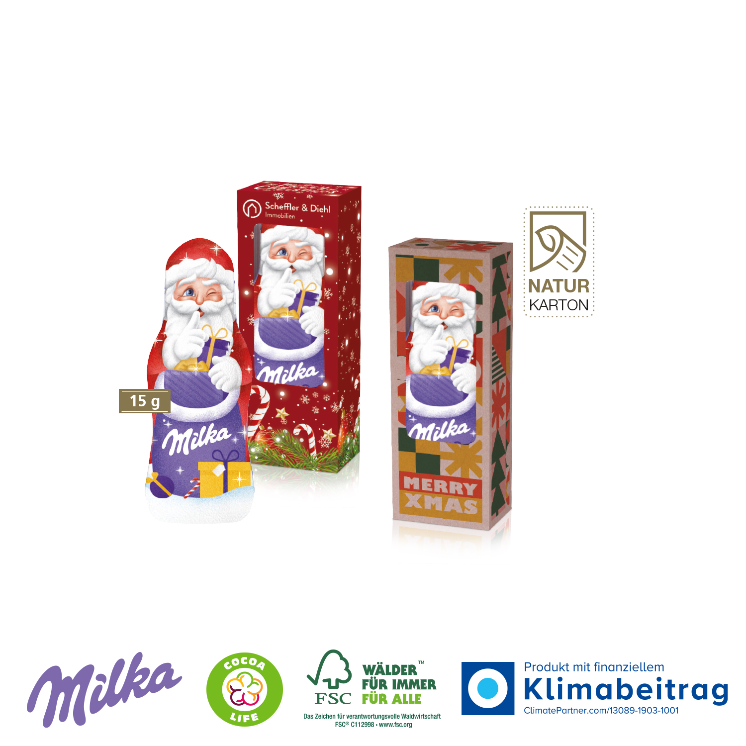 Milka Weihnachtsmann, 15 g