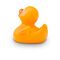 gelbe Badeente Carla Mini mit orangenem Schnabel, Größe 6cm, inkl. Quietschventil