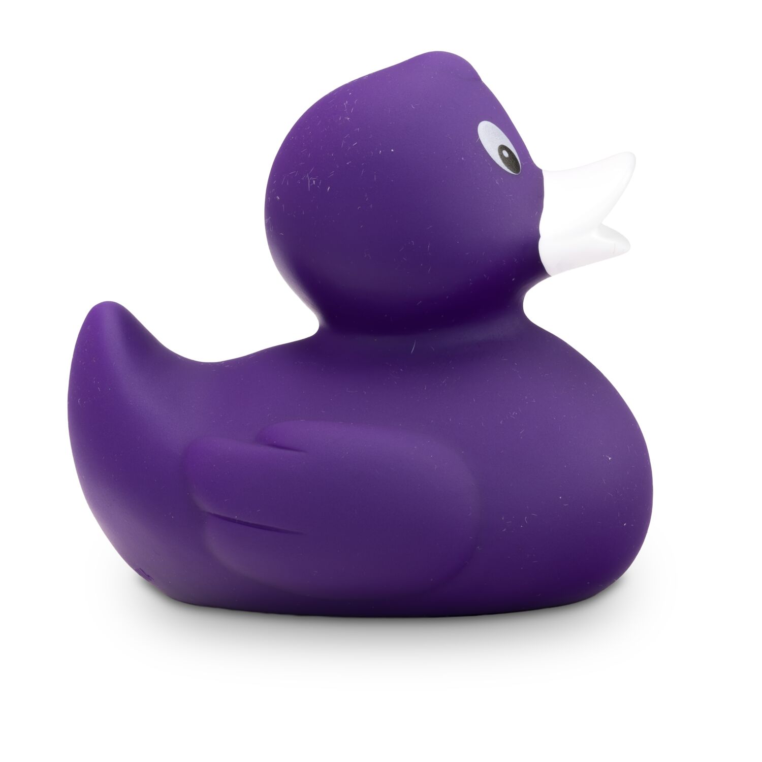 lila Werbeente Lilly mit weißem Schnabel, Größe: ca. 8 cm. Inklusive Quietschventil