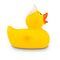 gelbe Werbeente Königin Quak mit Krone, Größe: ca. 8 cm. Inklusive Quietschventil