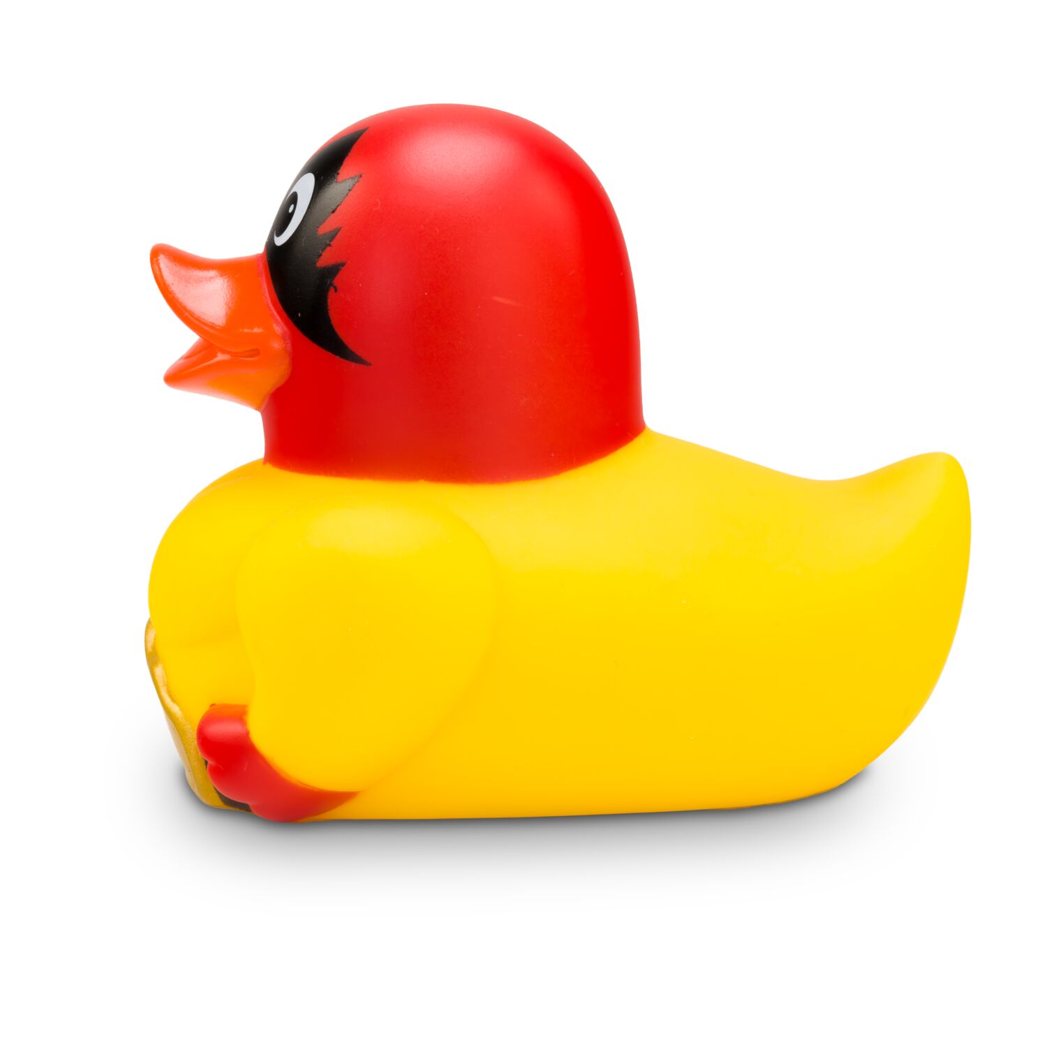 rote Werbeente Hulk Hammerfaust mit Titelgürtel und Maske, Größe: ca. 8 cm. Inklusive Quietschventil