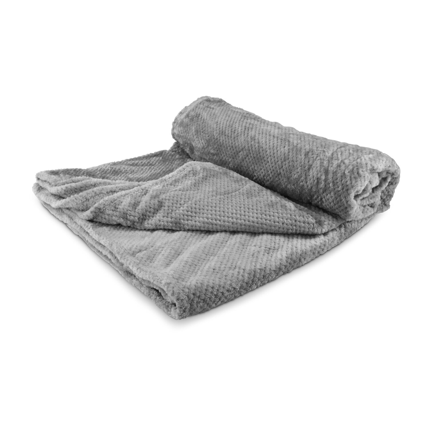 XXL-Decke „Feel” (220 x 240 cm), Jacquard-Flanell (100% Polyester), einzeln mit Satinband & im Polybeutel verpackt, 275 g/m², OEKO-TEX®