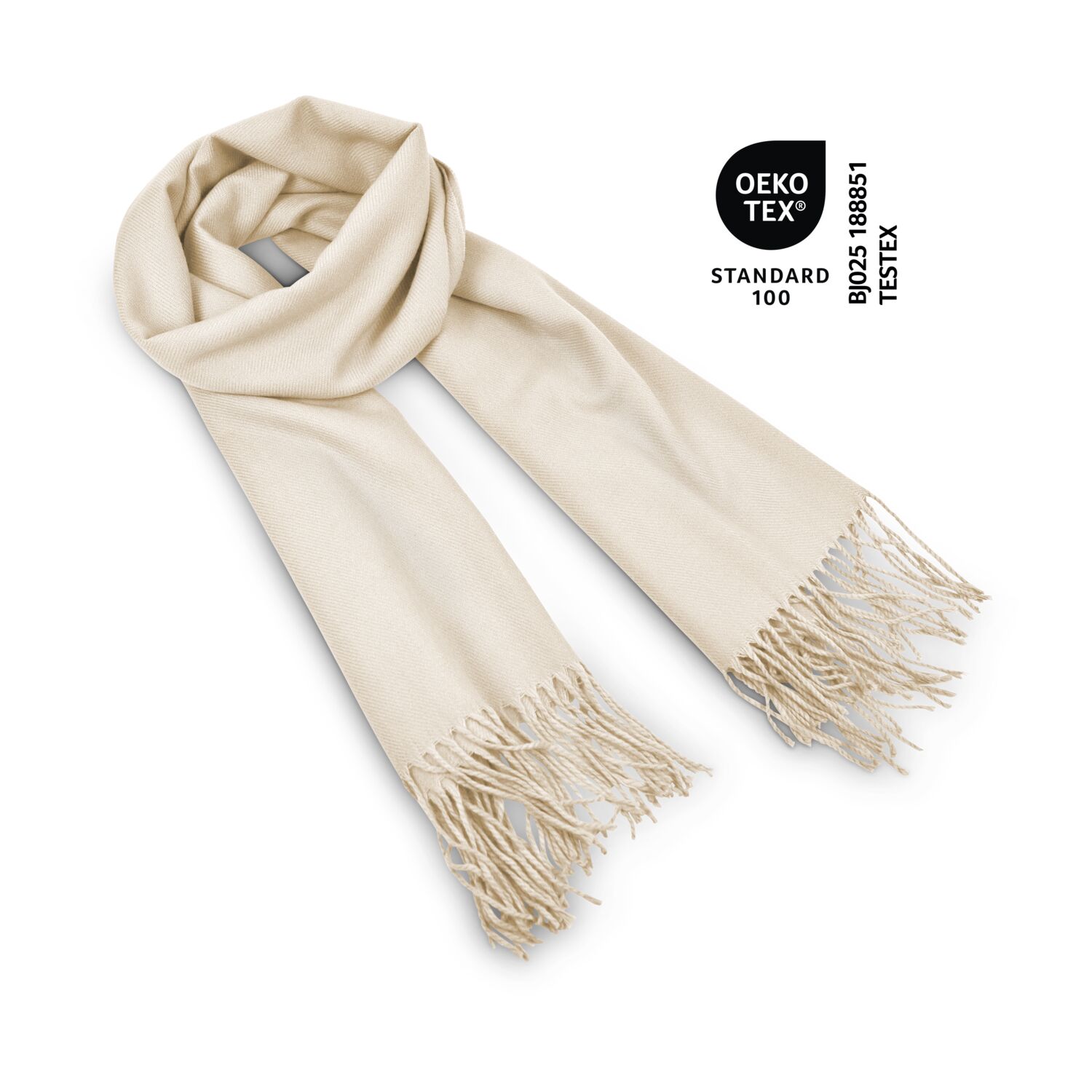 Schal „Modena”, 60 x 180 cm, 230 g/m², 100% Polyester, verpackt im Geschenkkarton , verfügbar in verschiedenen Farben, OEKO-TEX®