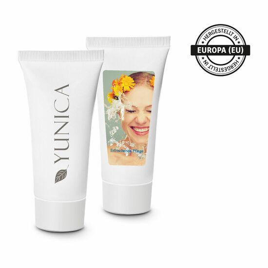 Kundenpflege als praktisches Give-Away: 20 ml Pflegetube 2in1 Duschgel Body & Hair mit Aloe Vera sensitiv