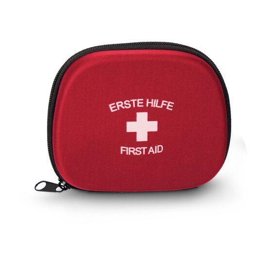 Das First Aid Kit mit deutscher Markenware ist unerlässlich für die Erstversorgung & ideal für unterwegs. Inhalt: 12 Artikel.