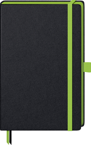 Notizbuch "Kompagnon TREND" ca. A5, grün / schwarz