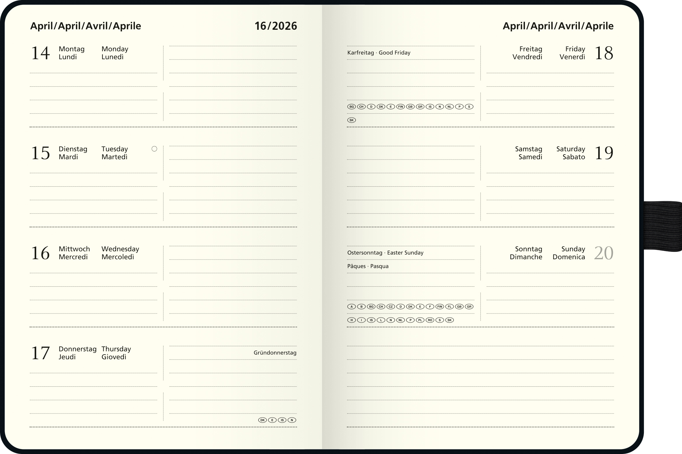 Taschenkalender "Kompagnon" Modell 732 66