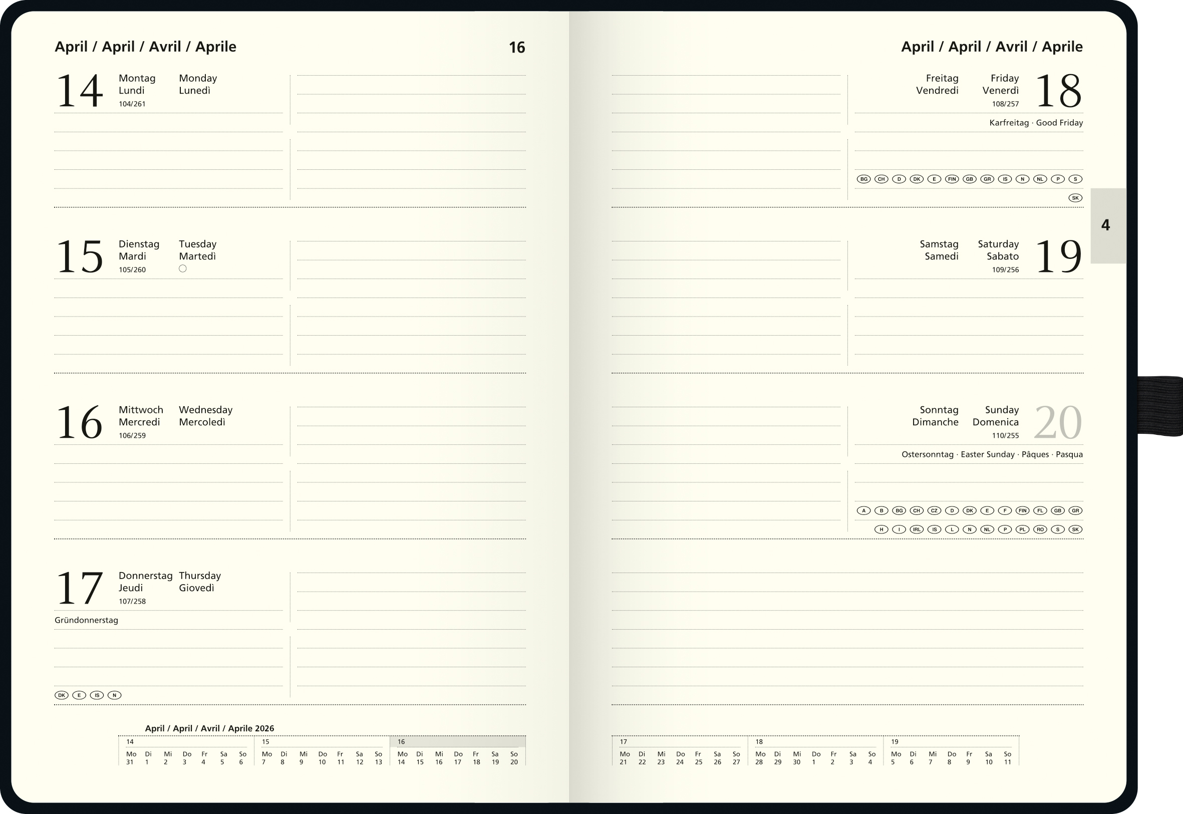 Buchkalender "Kompagnon" Modell 791 66