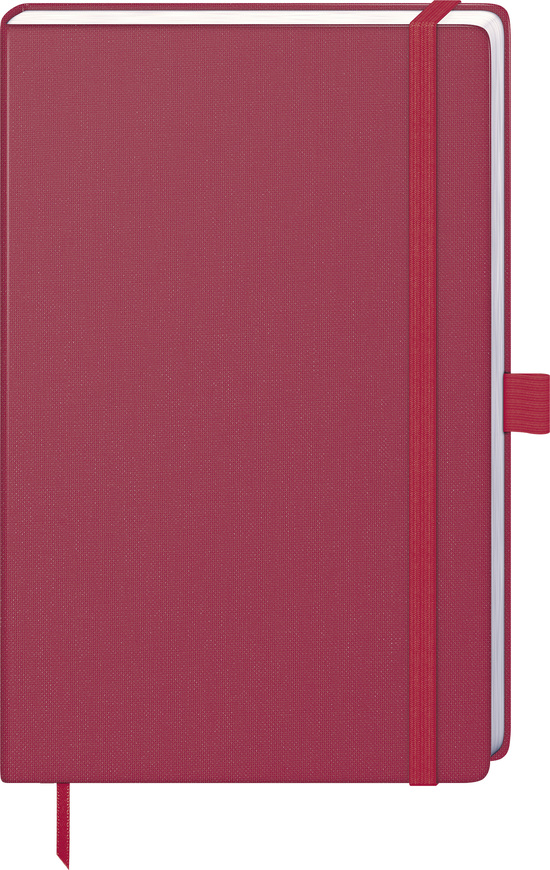 Notizbuch "Kompagnon Nature" ca. A5, kaminrot, Naturpapiereinband