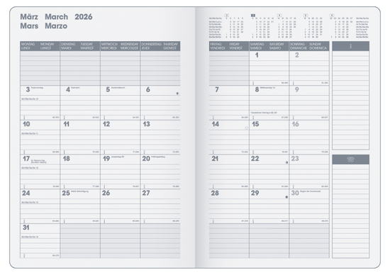 Buchkalender Mod. 739 SlimLine