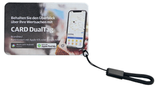 CARD DualTag Tracker Apple und Google Android