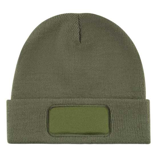 Strickmütze mit Label