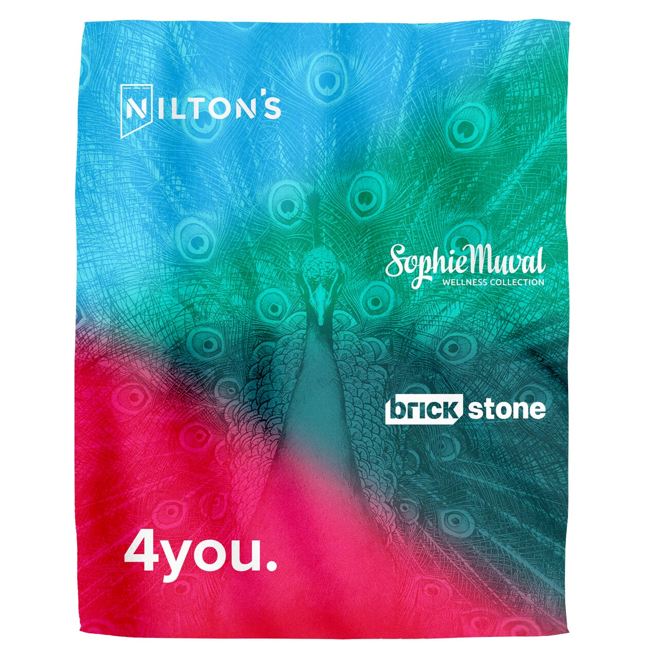 Sherpa Sublimation Fleecedecke 150x120 cm, 300 gr/m2