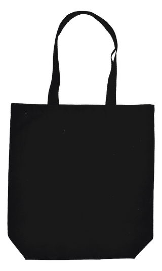Bio-Bauwolltasche mit langen Henkeln und Bodenfalte, 300 gr/m²