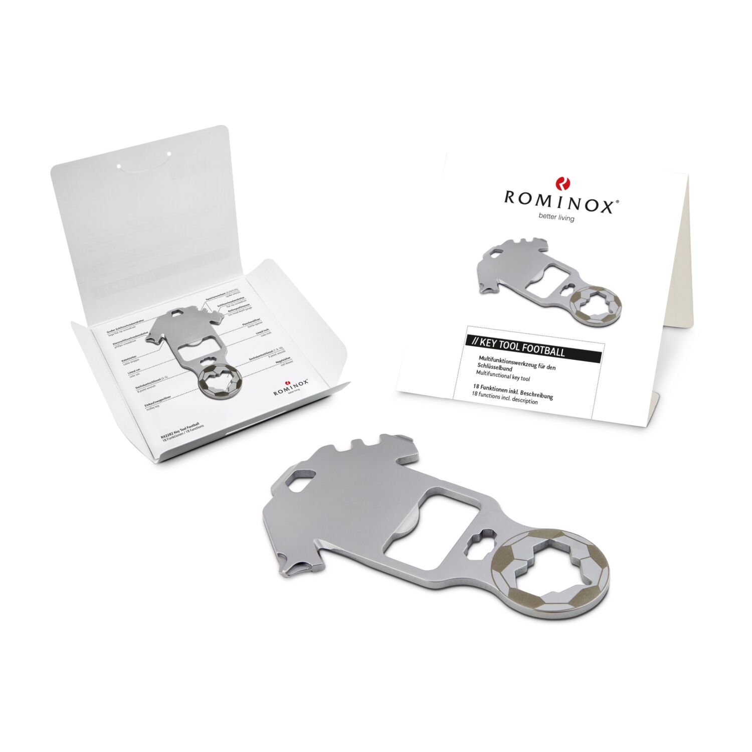 ROMINOX® Key Tool // Football - 18 Funktionen