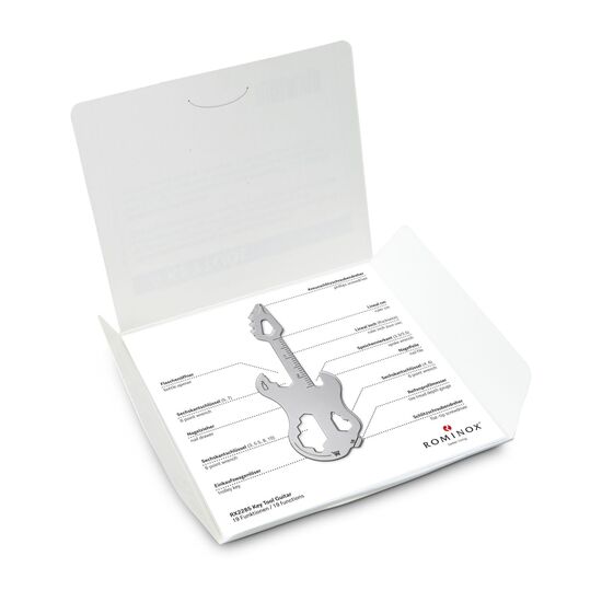 Das Key Tool kommt in einem „Werkzeug”-Mäppchen inkl. Funktionsbeschreibung. „An die Werkzeuge, fertig, los“!