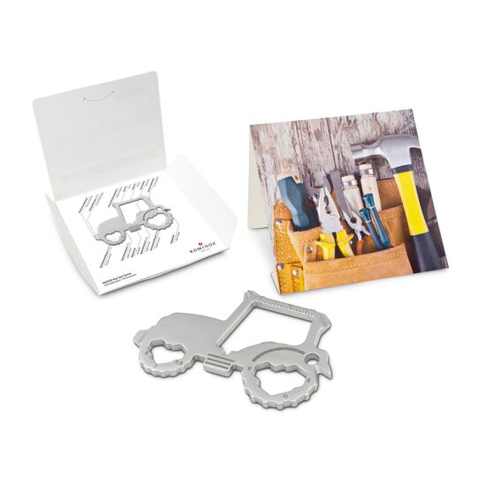 Das Key Tool kommt in einem „Werkzeug”-Mäppchen inkl. Funktionsbeschreibung. „An die Werkzeuge, fertig, los“!