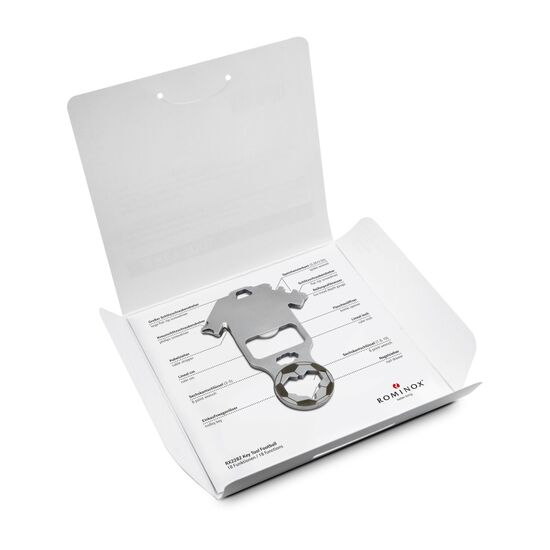 Das Key Tool kommt in einem „Danke”-Mäppchen inkl. Funktionsbeschreibung. „An die Werkzeuge, fertig, los“!