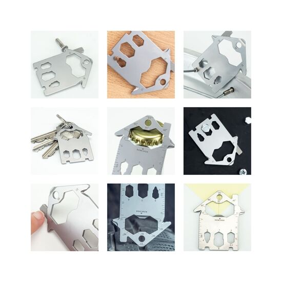 Key Tool in einem „Happy Father's Day“-Mäppchen inkl. Funktionsbeschreibung. „An die Werkzeuge, fertig, los“!