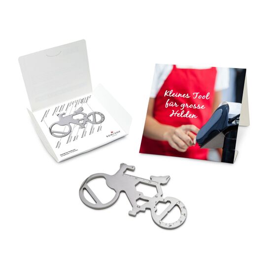 Key Tool im „Große Helden (Einzelhandel)”-Mäppchen inkl. Funktionsbeschreibung. „An die Werkzeuge, fertig, los“!