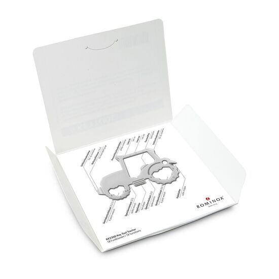 Key Tool in einem „Super Dad”-Mäppchen inkl. Funktionsbeschreibung. „An die Werkzeuge, fertig, los“!