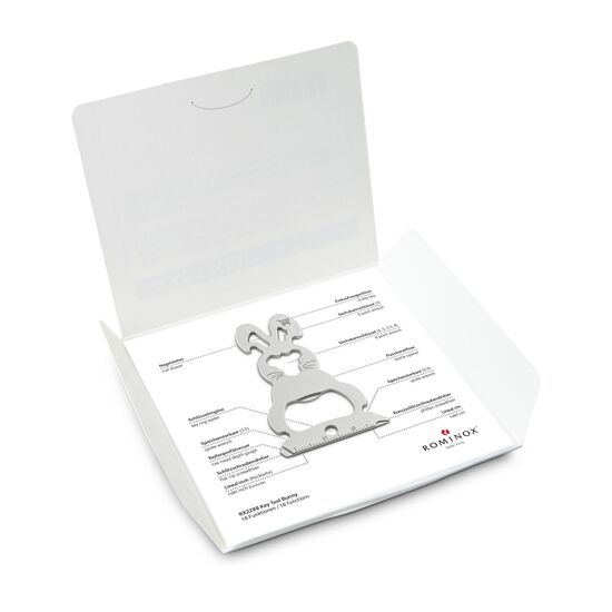 Key Tool in einem „Frohe Ostern”-Mäppchen inkl. Funktionsbeschreibung. „An die Werkzeuge, fertig, los“!