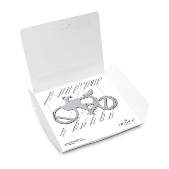 Key Tool in einem „Frohe Weihnachten”-Mäppchen inkl. Funktionsbeschreibung. „An die Werkzeuge, fertig, los“!