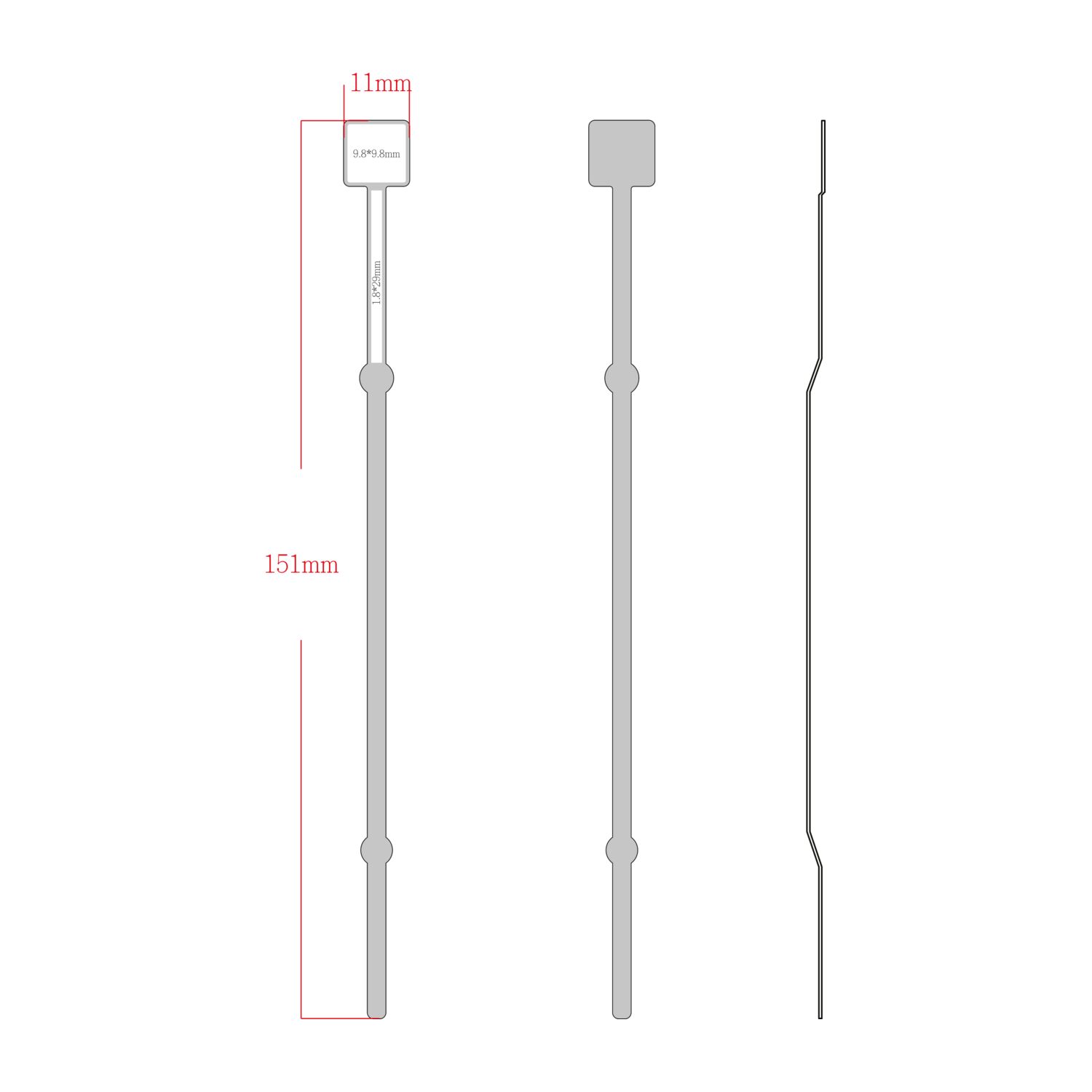 Mehrweg-Büroklammer Document Pin, ideales Zusammenhalten von gelochten Dokumenten, bis zu 20 Seiten Klemmkraft