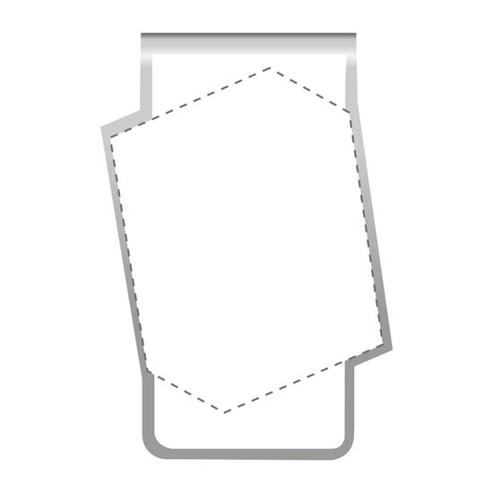 Mehrweg-Büroklammer Shape Clip, 9 Varianten, ideal für das Zusammenhalten von Dokumenten, bis zu 18 Seiten Klemmkraft