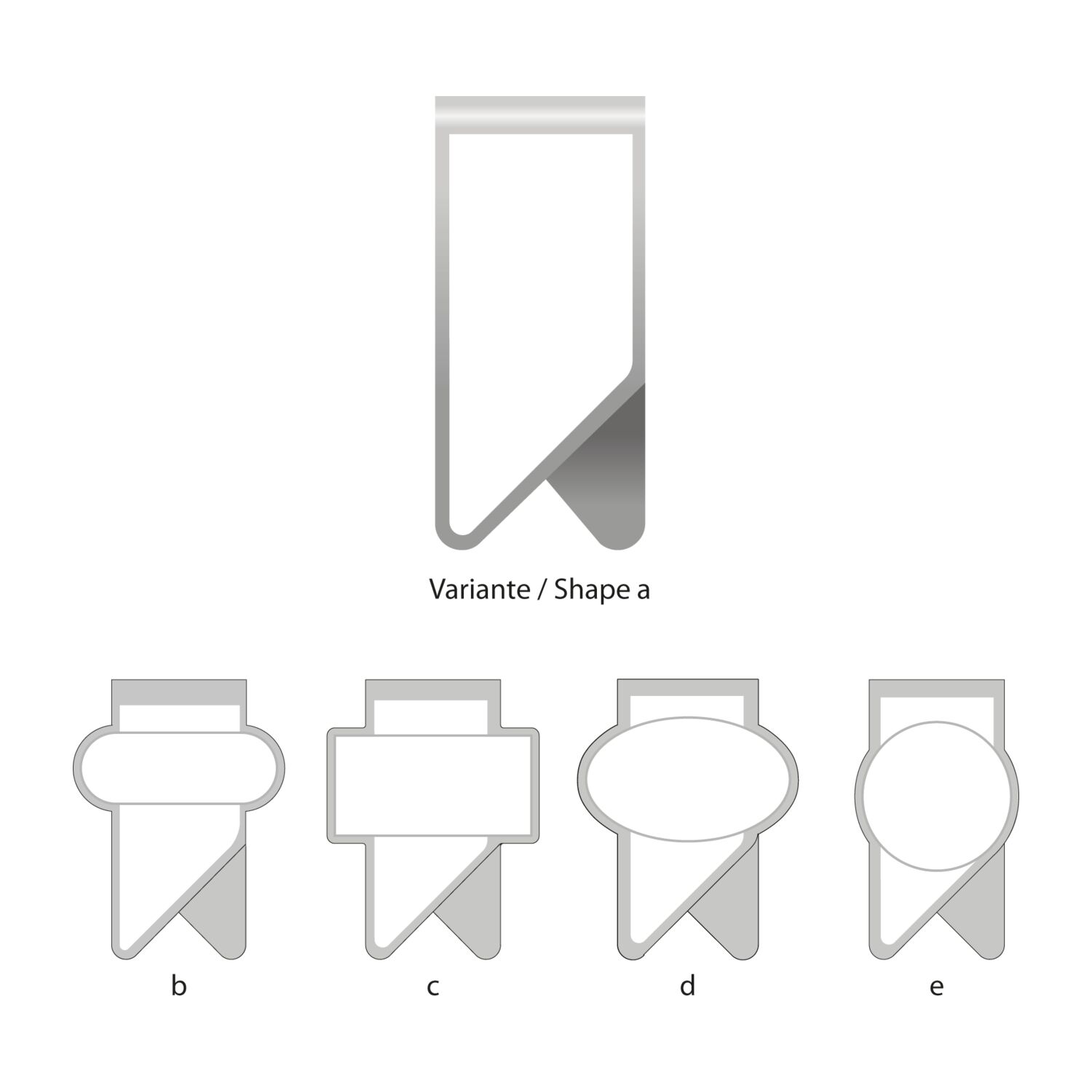 Mehrweg-Büroklammer X Clip, 5 Varianten, für eine geordnete Ablage Ihrer Dokumente, bis zu 12 Seiten Klemmkraft