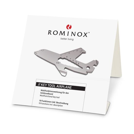 Multifunktionaler Schlüsselanhänger mit 19 Funktionen: Edelstahl Multitool inkl. Funktionsbeschreibung