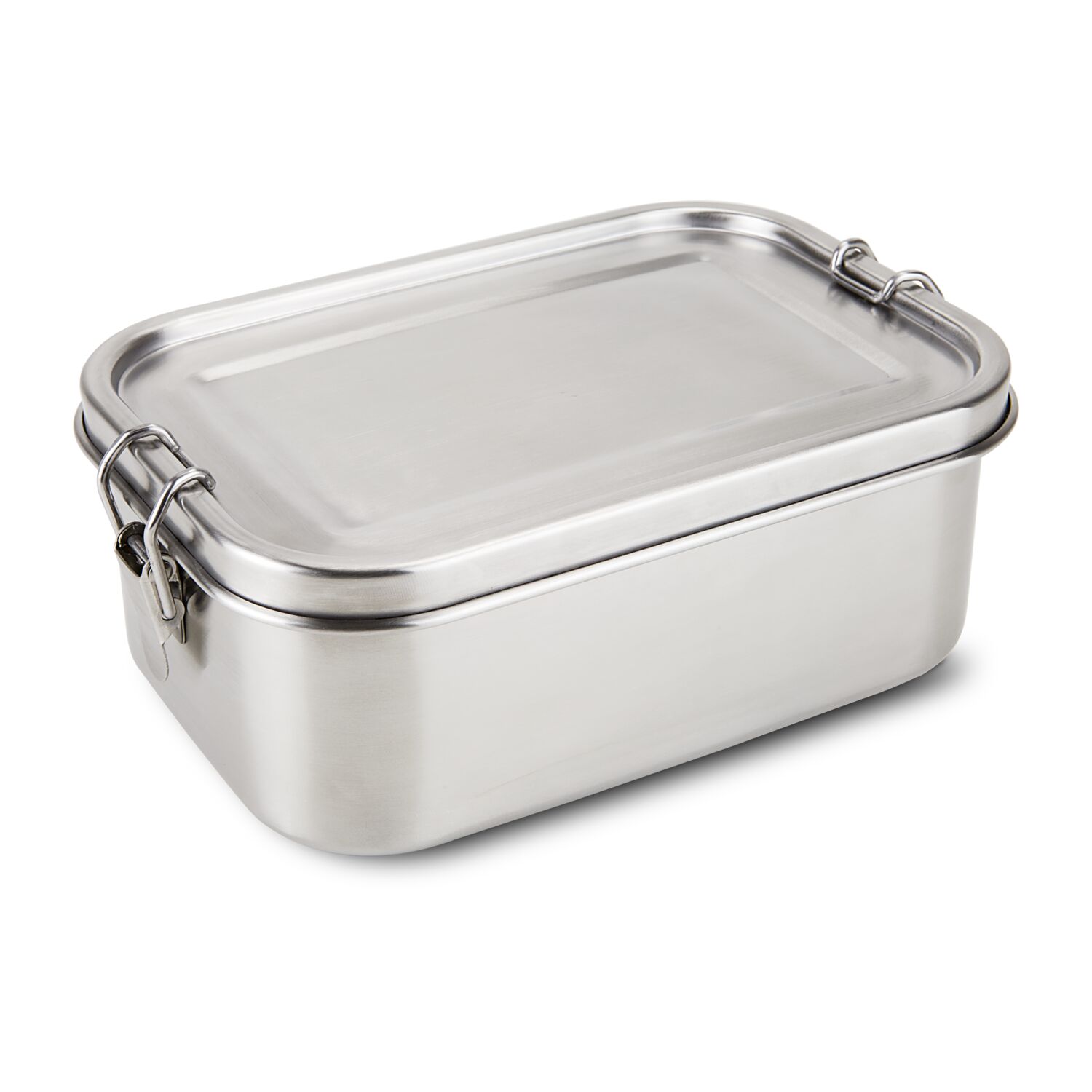 Edelstahl -Lunchbox, spülmaschinenbeständig, herausnehmbarer Dichtungsring und Trennelement